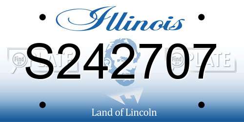 S242707 Illinois License Plate