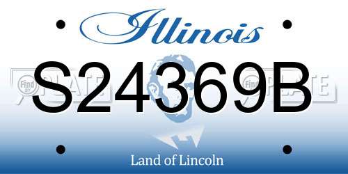 S24369B Illinois License Plate