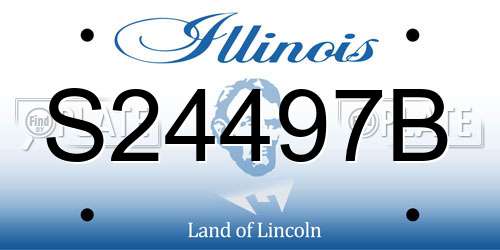 S24497B Illinois License Plate
