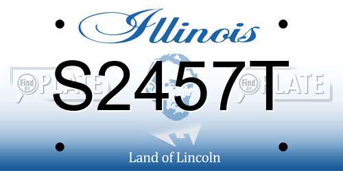 S2457T Illinois License Plate