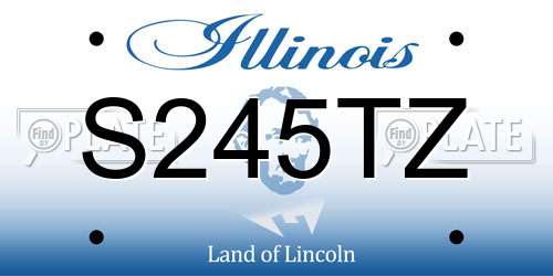 S245TZ Illinois License Plate