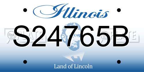 S24765B Illinois License Plate