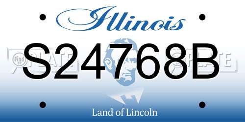 S24768B Illinois License Plate