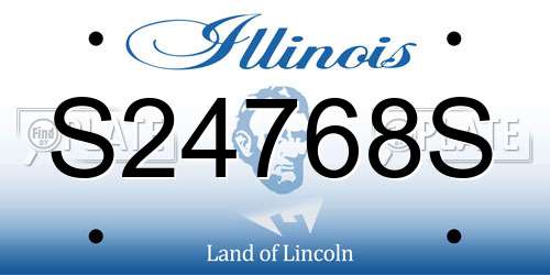 S24768S Illinois License Plate