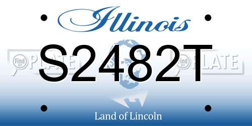 S2482T Illinois License Plate