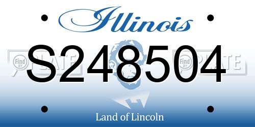 S248504 Illinois License Plate