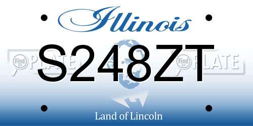 S248ZT Illinois License Plate