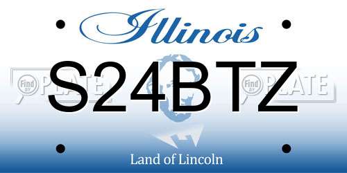 S24BTZ Illinois License Plate