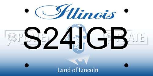 S24IGB Illinois License Plate