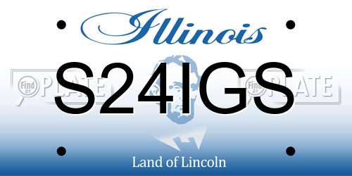S24IGS Illinois License Plate