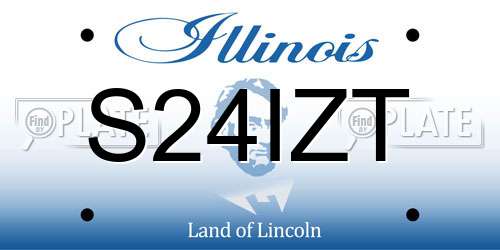 S24IZT Illinois License Plate