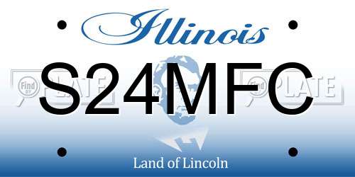 S24MFC Illinois License Plate