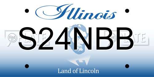 S24NBB Illinois License Plate