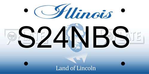S24NBS Illinois License Plate