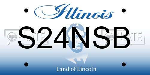 S24NSB Illinois License Plate
