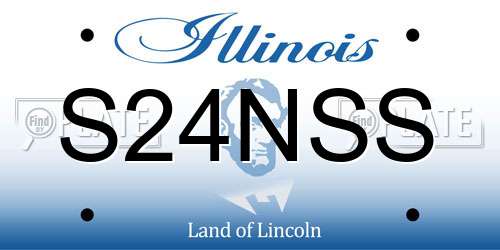 S24NSS Illinois License Plate