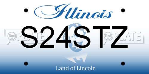 S24STZ Illinois License Plate
