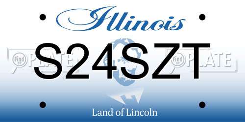 S24SZT Illinois License Plate