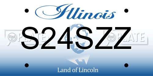 S24SZZ Illinois License Plate