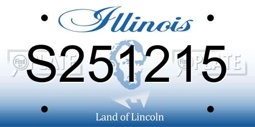 S251215 Illinois License Plate