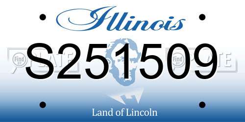 S251509 Illinois License Plate