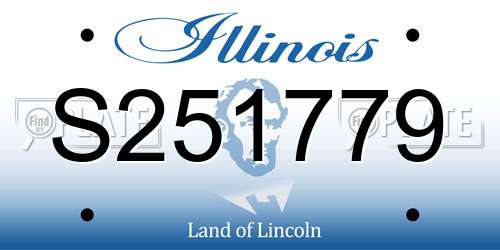 S251779 Illinois License Plate