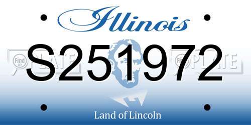 S251972 Illinois License Plate