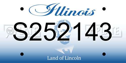 S252143 Illinois License Plate