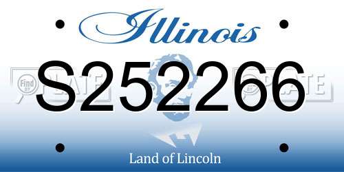 S252266 Illinois License Plate