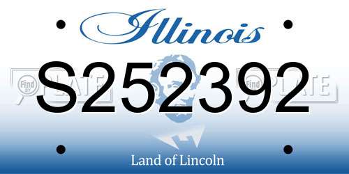 S252392 Illinois License Plate