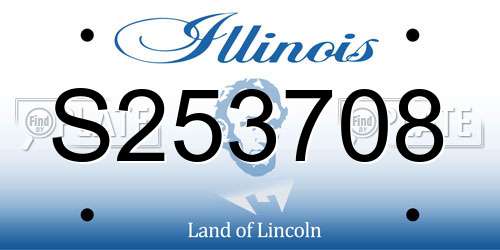 S253708 Illinois License Plate