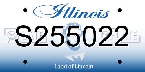 S255022 Illinois License Plate