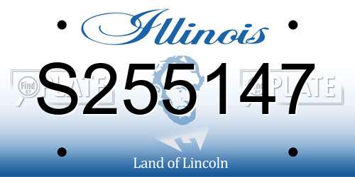 S255147 Illinois License Plate