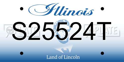S25524T Illinois License Plate