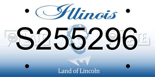 S255296 Illinois License Plate