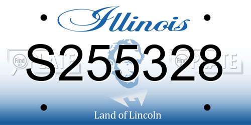 S255328 Illinois License Plate