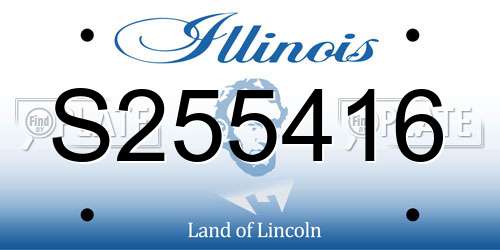 S255416 Illinois License Plate