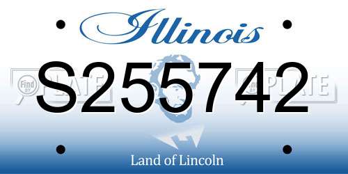 S255742 Illinois License Plate