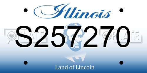 S257270 Illinois License Plate