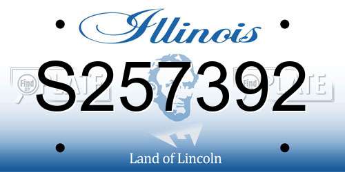 S257392 Illinois License Plate