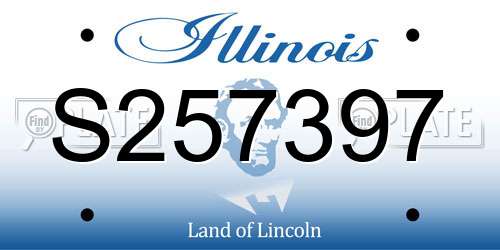 S257397 Illinois License Plate