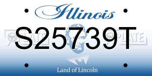 S25739T Illinois License Plate