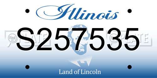 S257535 Illinois License Plate
