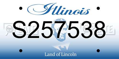 S257538 Illinois License Plate