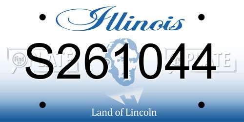 S261044 Illinois License Plate