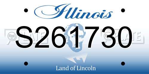 S261730 Illinois License Plate