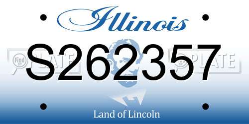 S262357 Illinois License Plate