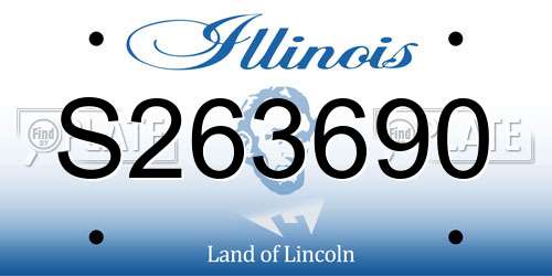 S263690 Illinois License Plate