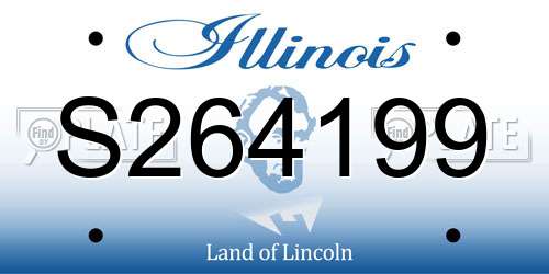 S264199 Illinois License Plate