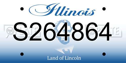 S264864 Illinois License Plate
